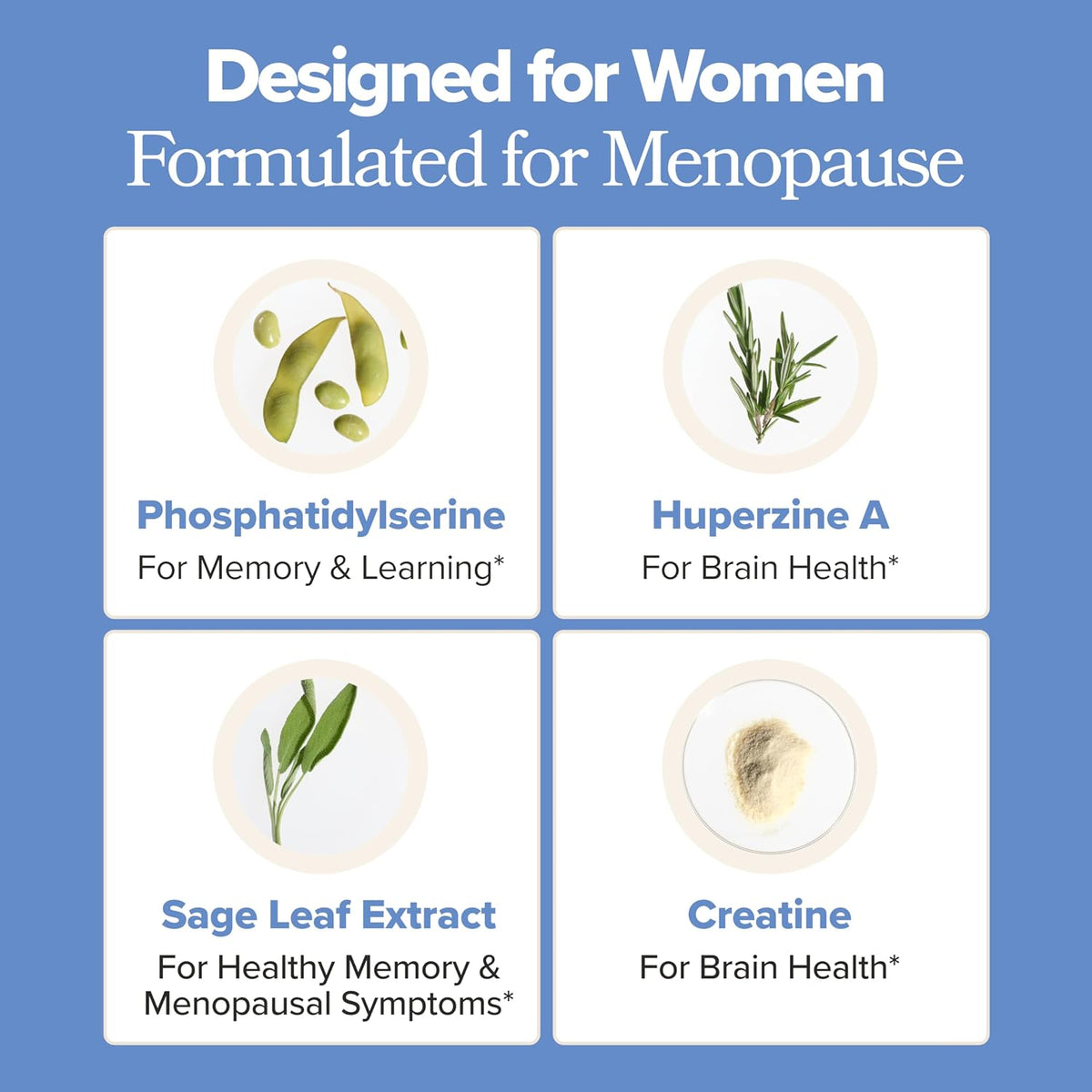 MENO Brain Health + Memory Capsules with Phosphatidylserine - 30-Day Supply