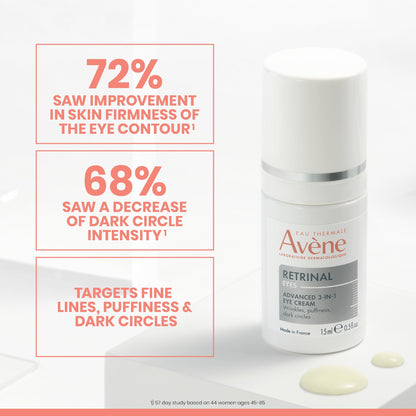 Avène Retrinal EYES Advanced 3-In-1 Eye Cream - Retinaldehyde & HA