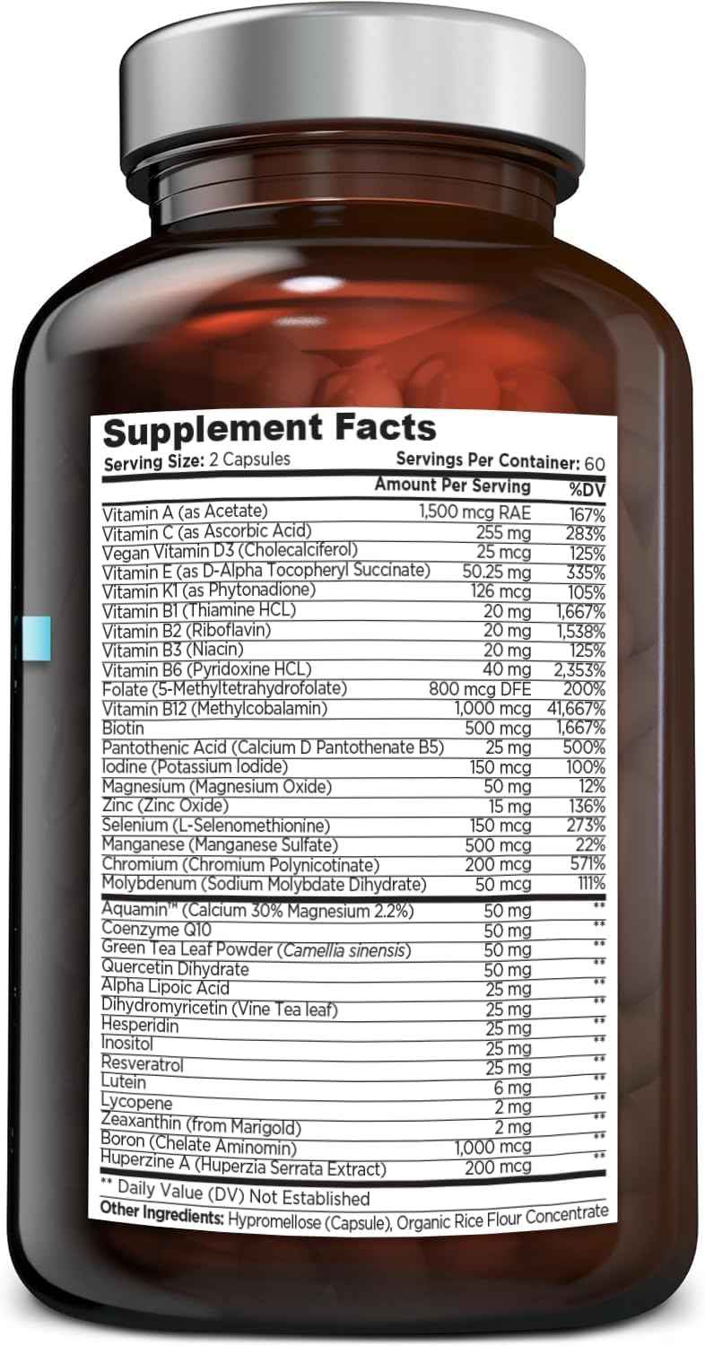 OmniBiotics Ultimate Vitamin C Supplement 2000mg - with Zinc, Elderberry Extract, and D3 - High Potency Immune Support & Collagen Booster - 120 Vegan Tablets
