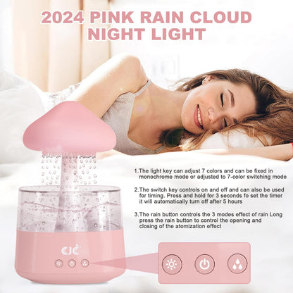 Humidifiers for Bedroom, 7 Color-Changing Led Night Lights, Aromatherapy Essential Oil