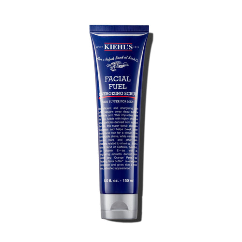 Kiehl's Facial Fuel Exfoliating Face Scrub, Facial Cleanser for Men, Smooths Skin & Removes Dead Skin, Dirt & Oil, Helps Soften Tough Facial Hair, with Caffeine, Menthol, Vitamin E - 5.0 fl oz