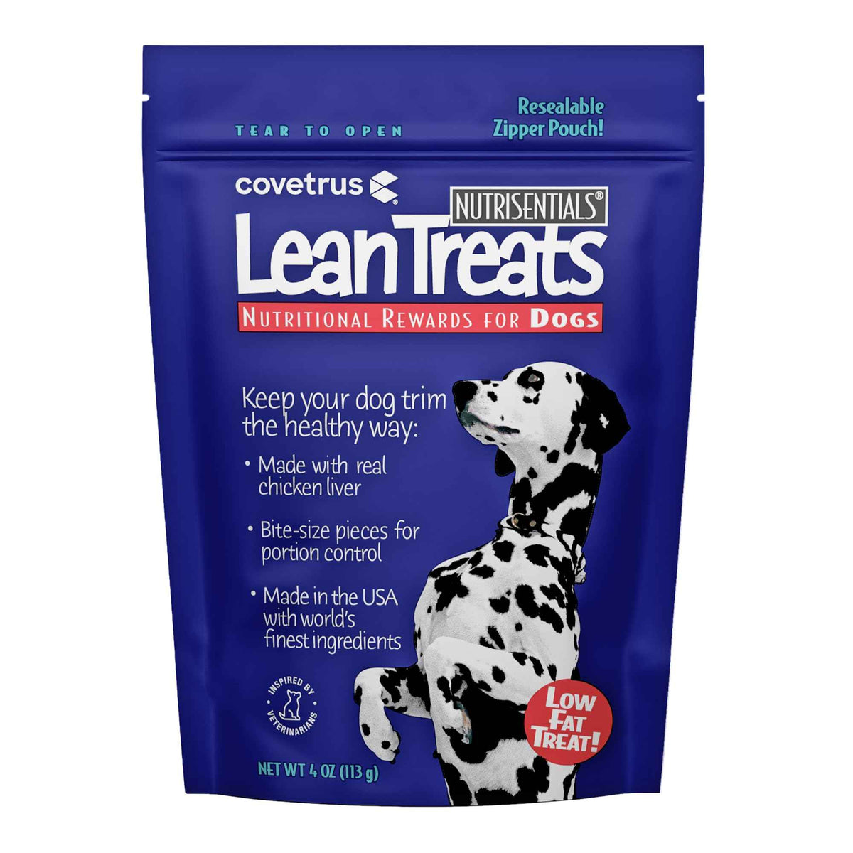 Covetrus Nutrisential Lean - Small, Medium & Large Dogs (K9) - Nutritional Low Fat, Bite-Size - Soft Chicken Flavor - Chicken Flavor - 3 Pack - 4oz