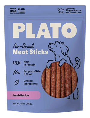 Plato Meat Sticks Salmon Dog - 10 oz