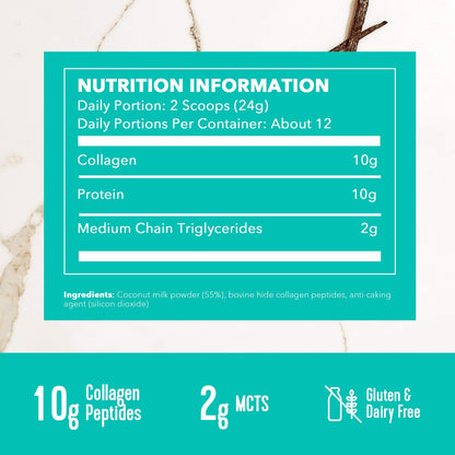 Vital Proteins Collagen Coffee Creamer, No Dairy & Low Sugar Powder with Collagen
