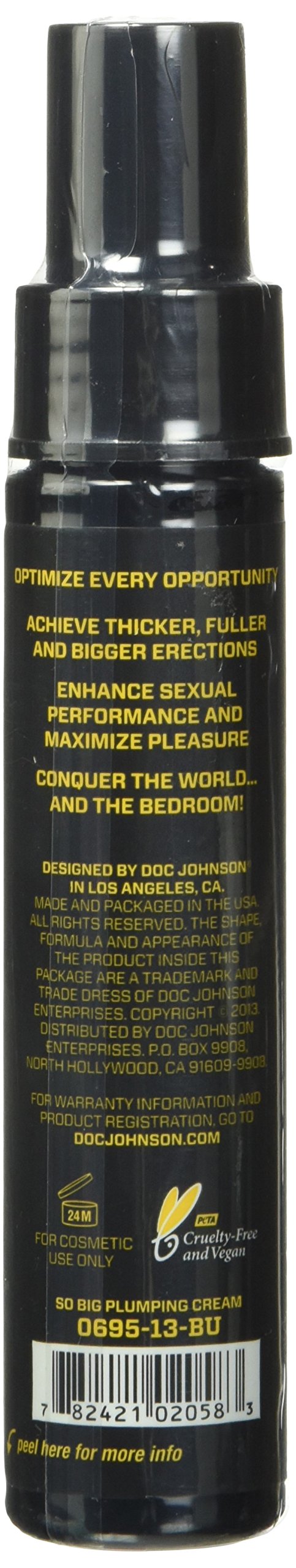 Doc Johnson OptiMALE - So Big - Plumping Cream - Plumps Your Member to Enhance Performance and Satisfaction - 2 Oz. (56.6 g)