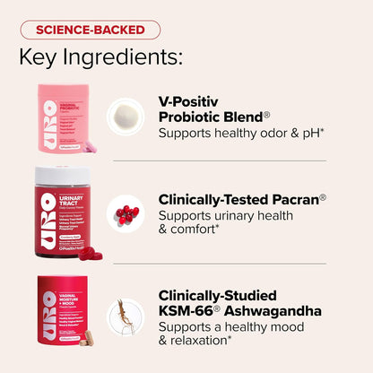 O Positiv URO Get Wetter Bundle - Vaginal Probiotic & Moisture + Mood