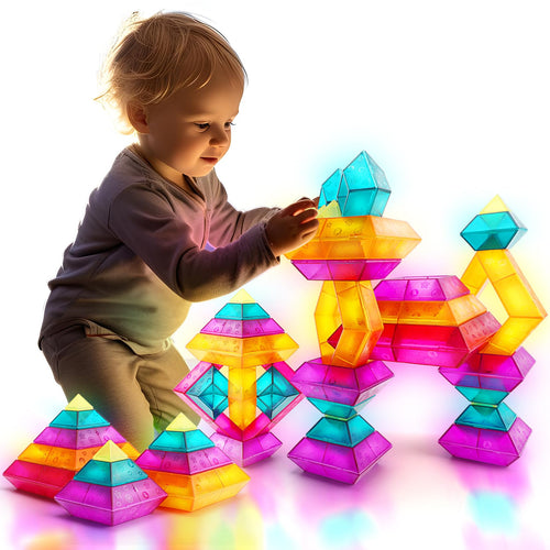 30-Piece STEM Building Blocks Set - Educational Stacking Toys for Kids