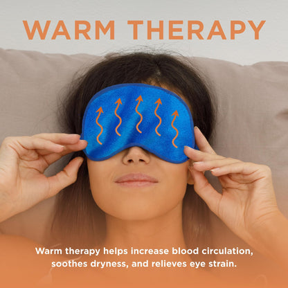 Warm Compress Eye Mask - Moist Heat Treatment for Irritated Eyes & Eyelid Lumps