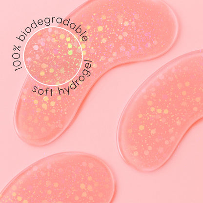 MAREE Pink Eye Gels - Marine Collagen Under Eye Patches with Rose Water for Dark Circles & Puffy Eyes