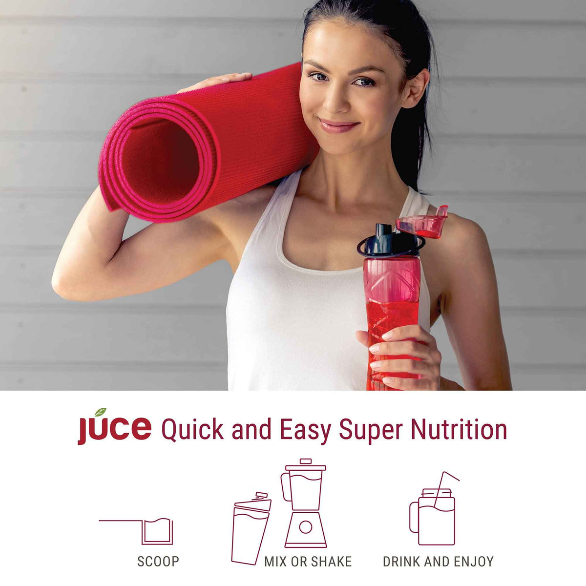 Terra Kai Organics JUCE Reds Organic Superfood Powder - Garden Berry Flavor - Fruit & Veggie Powder for Everyone w/64 Immune Boosting Superfood Plus Probiotics for Gut Health - 20 Servings (230g)