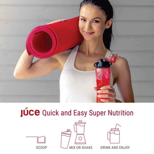Terra Kai Organics JUCE Reds Organic Superfood Powder - Garden Berry Flavor - Fruit & Veggie Powder for Everyone w/64 Immune Boosting Superfood Plus Probiotics for Gut Health - 20 Servings (230g)