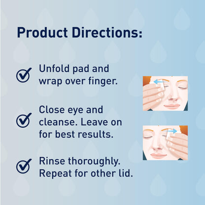 OCuSOFT Lid Scrub PLUS - 35 Pre-Moistened Leave-On Eyelid Wipes - Extra Strength Cleanser for Eyelid Hygiene