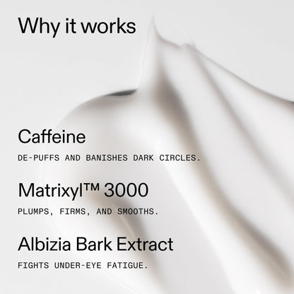 The INKEY List Caffeine Eye Cream (0.5 fl oz) - Anti-Puffiness & Dark Circle Treatment with Peptides