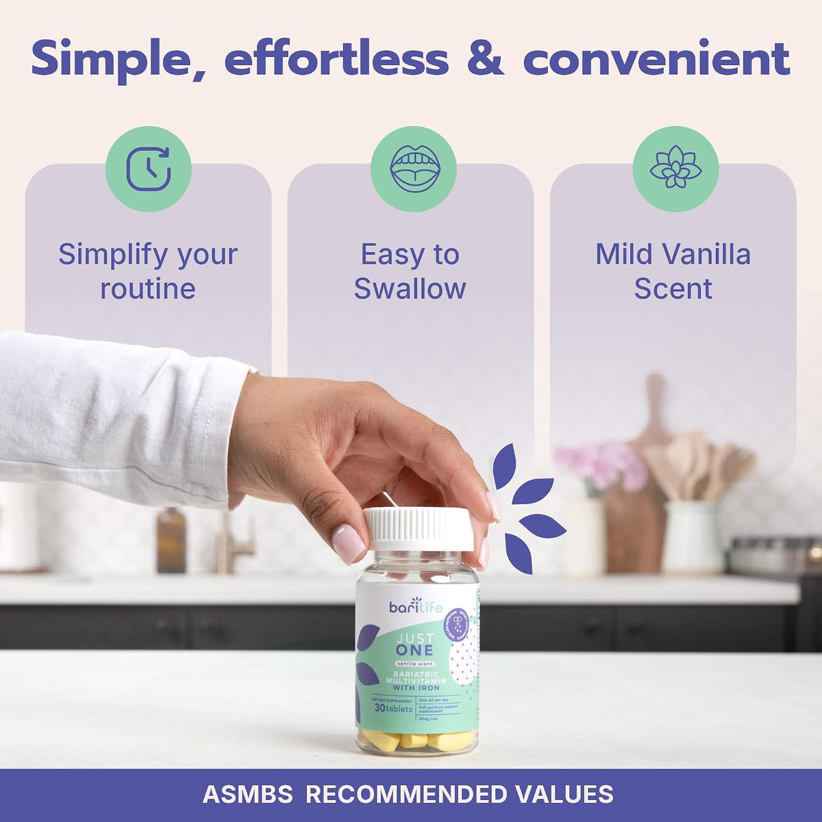 Just One - Once Daily Bariatric Multivitamin with Iron (30)