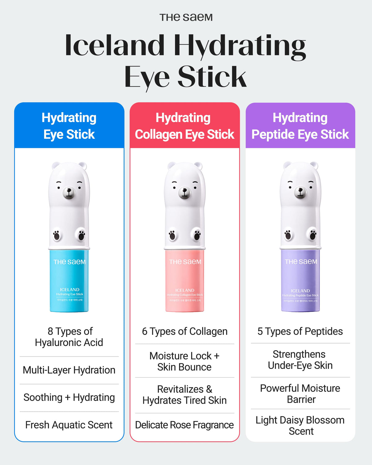 theSAEM Iceland Eye Stick Bundle - Brighten & Plump (2 Pack)