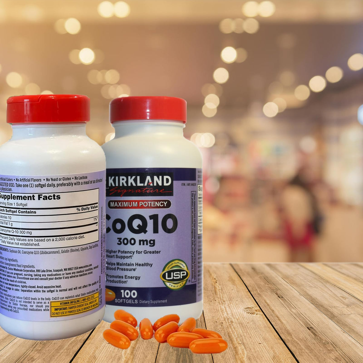 CARZIX CoQ10 300mg,100 Softgels-Helps Maintain Healthy Blood Pressure，Romotes
