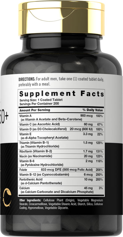 Carlyle Multivitamin for Men 50+ | 200 Count