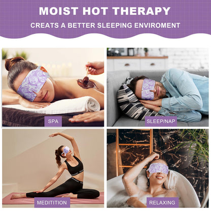 16 Packs Disposable Steam Eye Masks - Self-Heated Warm Compress for Dry Eyes