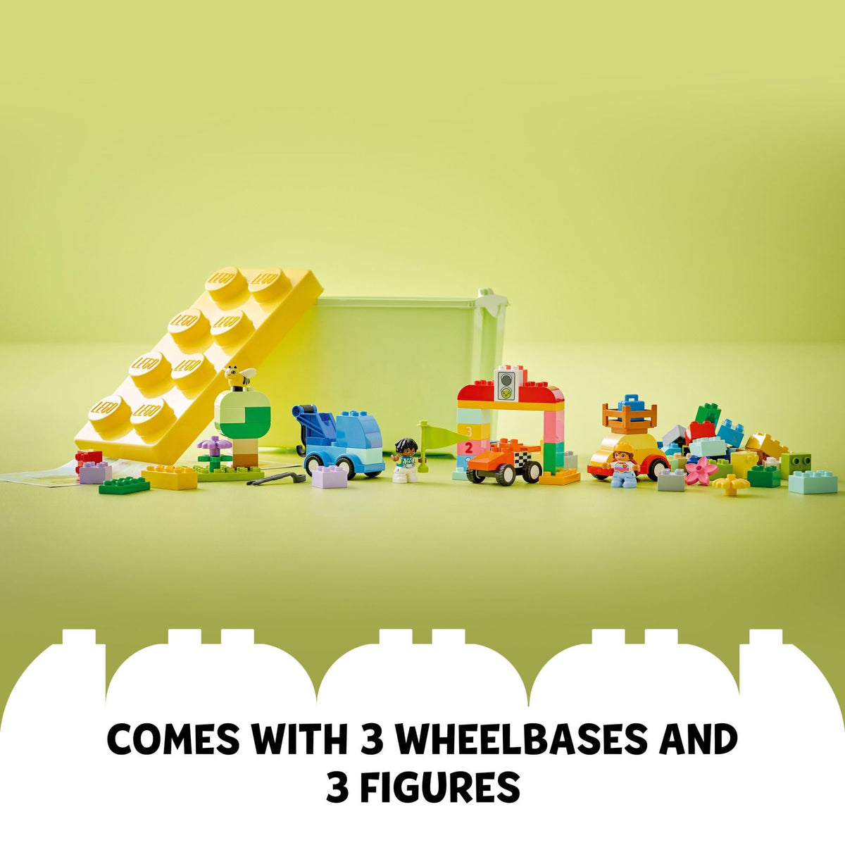 LEGO DUPLO Classic Cars and Trucks Brick Box Building Blocks - Learning & Educational STEM Toys for Toddlers, Ages 1.5+ Years - Develops Fine Motor Skills - Gift for Toddler Birthday - 10439