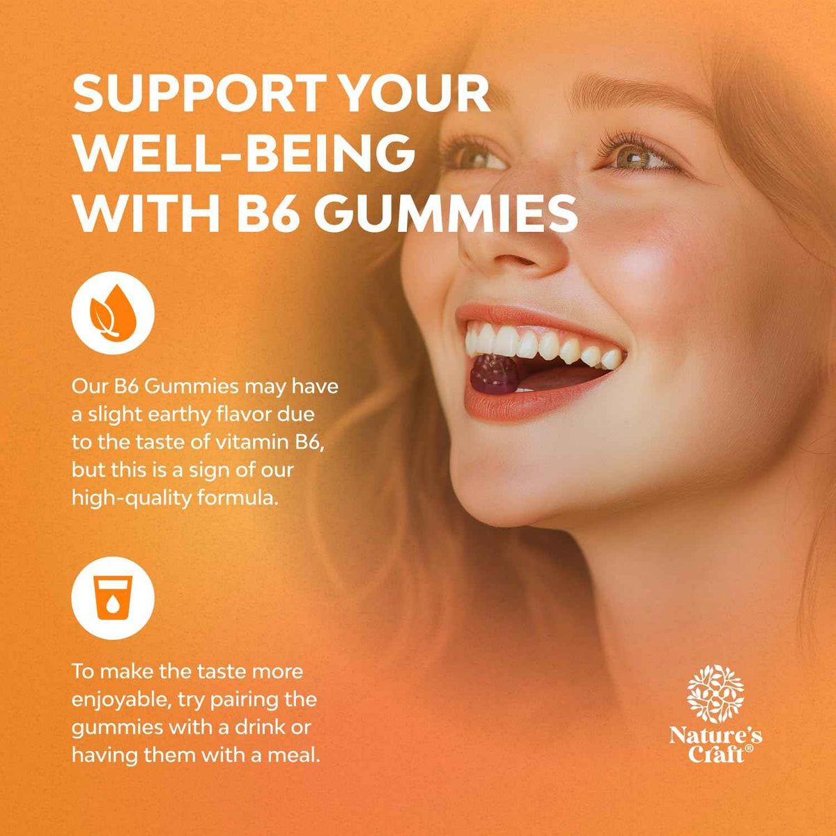 Potent Vitamin B6 Gummies for Adults - Potent Vitamin B Complex Supplements for Men & Women for Nervous System Support Mood & Immune System - Vegan Pyridoxine Chews for Energy & Metabolism - 30 Count