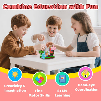 SSAWER 300 PCS Magnetic Blocks - Magnetic Building Blocks, Stacking Magnetic Blocks for Kids, Sensory Toy for STEM Montessori for Kids 3+ Boys and Girls Christmas Birthday Gifts