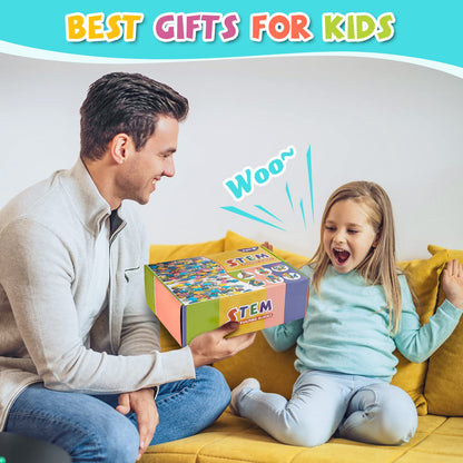 961 Pcs building toys for kids ages 4-8, Educational STEM Building Blocks for Brain Development & Hands-On Ability Improvement, Construction Toy for Preschool and Kindergarten Boys & Girls Aged 3+