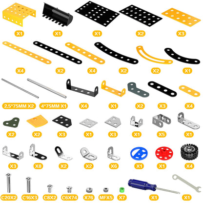 Lucky Doug Stem Building Projects Toys for Kids Boys 8 9 10 11 12 Year Old, Metal Building Construction Model kit, Building Blocks DIY Toy