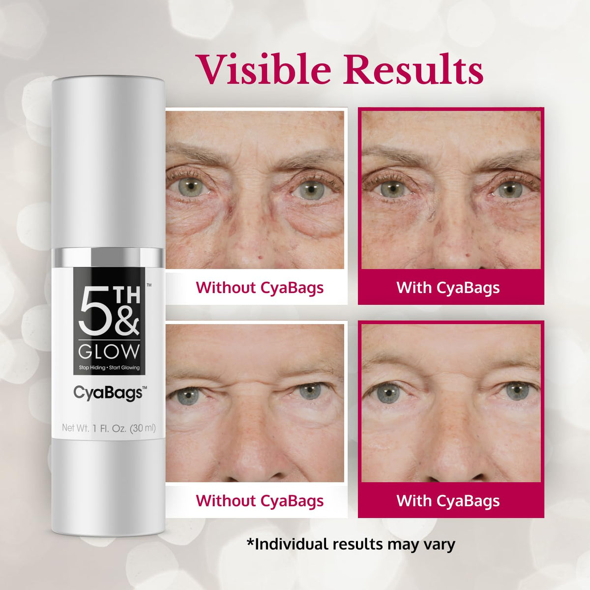 5th & Glow Cyabags - Instant Eye Lift & Bag Remover (1 oz)