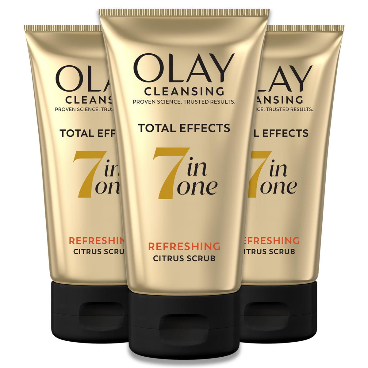 Olay Total Effects Citrus Facial Cleanser and Scrub, 5.0 Ounces (Pack of 3)