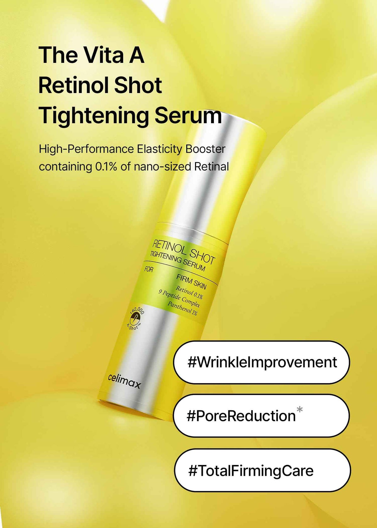 celimax Retinal Booster 15ml + Retinol Serum 30ml, Anti-aging Gifts for Women, Korean Skin Care