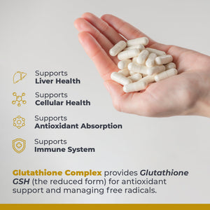 Premier Research Labs Glutathione Complex - Liver & Immune Support Supplement - Glutathione Pill for Natural Liver Cleanse - 60 Vegetarian Capsules Premier Research LabsBuy Supplements Australia