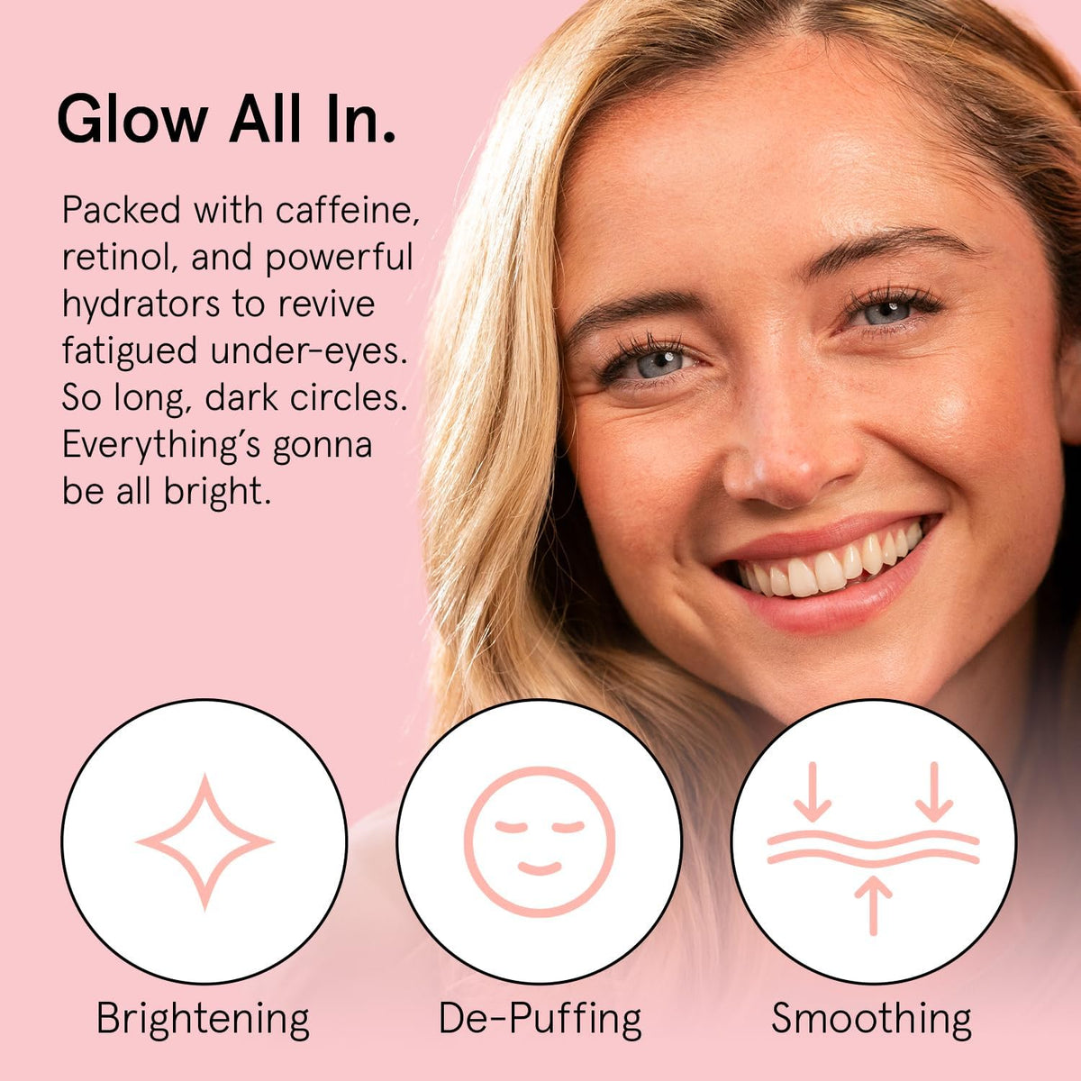 grace & stella Retinol & Caffeine Anti-Aging Under Eye Serum - 15ml - Hydrating Niacinamide & Peptide Cream