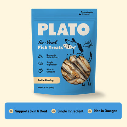 Plato Single Ingredient Wild-Caught Baltic Herring Dog - 8.5 oz
