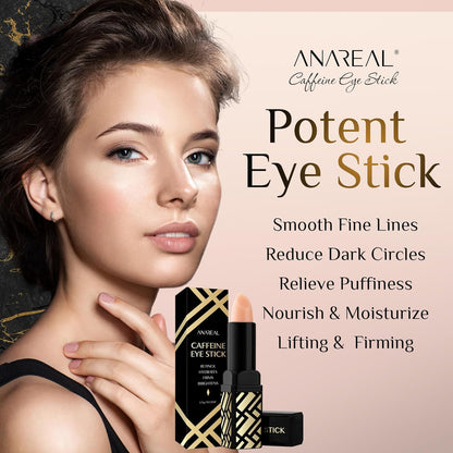 Caffeine Under Eye Balm Stick – Hydrating Eye Brightener with Retinol for Dark Circles & Puffiness