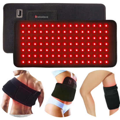 Red Light Therapy Infrared Light Therapy Pad for Body Pain NIR Deep Therapy for Back Knee Hands
