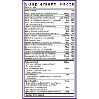 New Chapter One Daily Every Man's Multivitamin 40+ - Offers Eyesight, Immune System & Cellular Energy Support* - Contains Vitamin C, Saw Palmetto & More - Gluten Free & Vegetarian - 96 Tablets