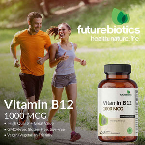 Futurebiotics Vitamin B12 1000mcg Vegetarian Friendly Non-GMO, 250 Tablets