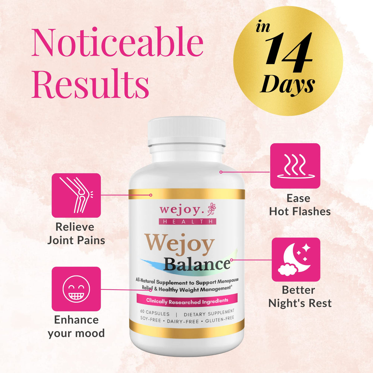 Wejoy Balance Menopause Supplements for Women - Uniquely Formulated