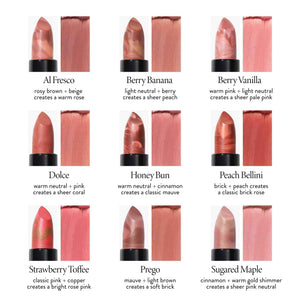 LAURA GELLER NEW YORK Italian Marble Sheer Lipstick - Al Fresco - Hydrating & Lightweight - Vitamin E & Caster Seed Oil - Cream Finish
