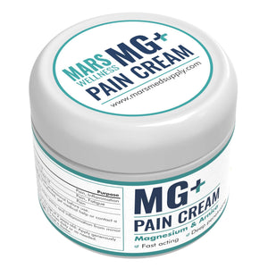 Mars Wellness MG+ Magnesium Cream Pain Relief - Extra Strength Magnesium and Arnica Cream - 4 OZ Tub - Neuropathy, Muscle Pain, and Leg Cramps Relief - 1 Pack MARS WELLNESSBuy Supplements Australia