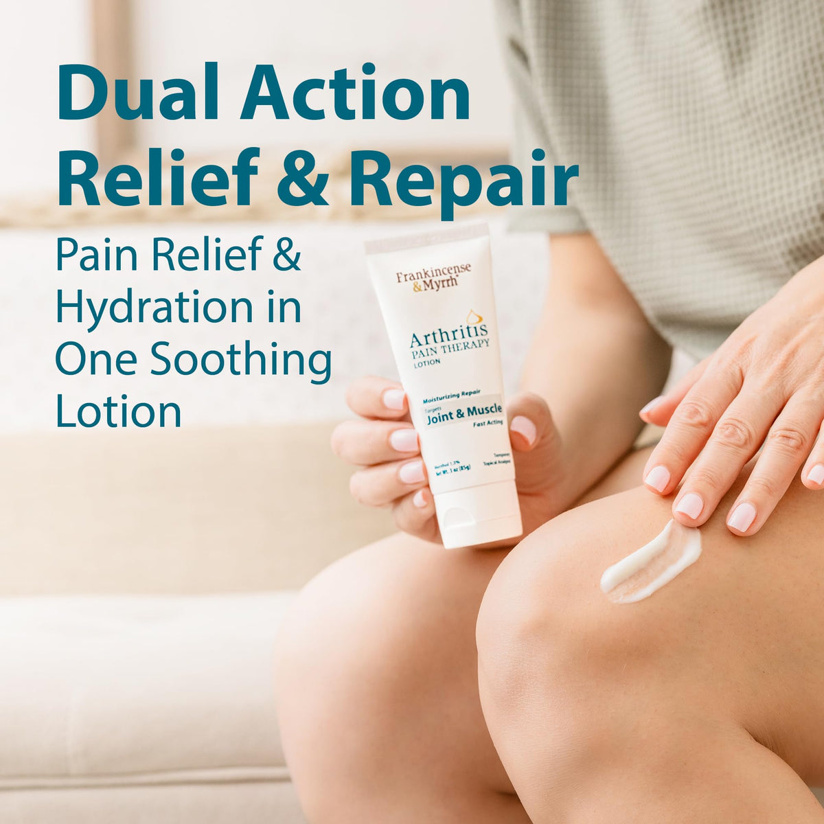 FRANKINCENSE & MYRRH Arthritis Pain Therapy Lotion, Dr Approved 3oz, 2 Pack