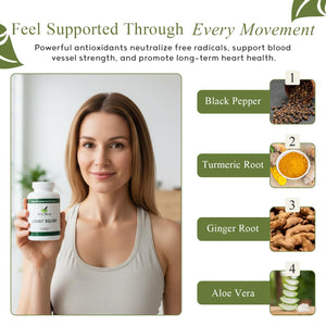 M.D. Blend Wellness Bundle with joint health supplement (120 capsules) & lightweight face hydrating hyaluronic acid serum (30 ml) featuring an airless pump, daily wellness skincare + joint support duo M.D. BlendBuy Supplements Australia