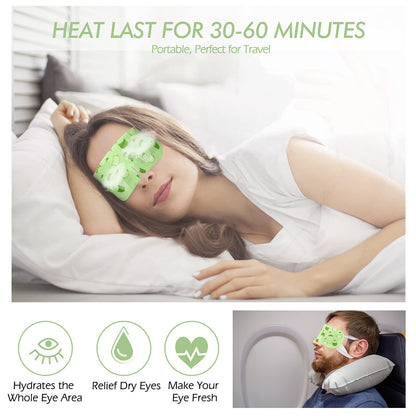 Jekeno Steam Eye Mask - Extra Long Lasting Warm Compress (16 Packs)