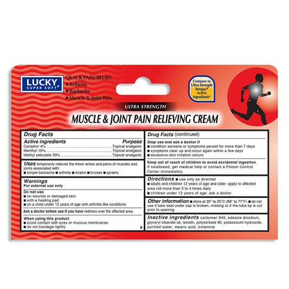 Lucky Super Soft Muscle & Joint Pain Relieving Cream, 1.5 Ounce