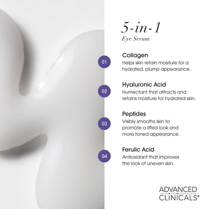 Advanced Clinicals 5-in-1 Multi-Benefit Eye Serum (60ml)