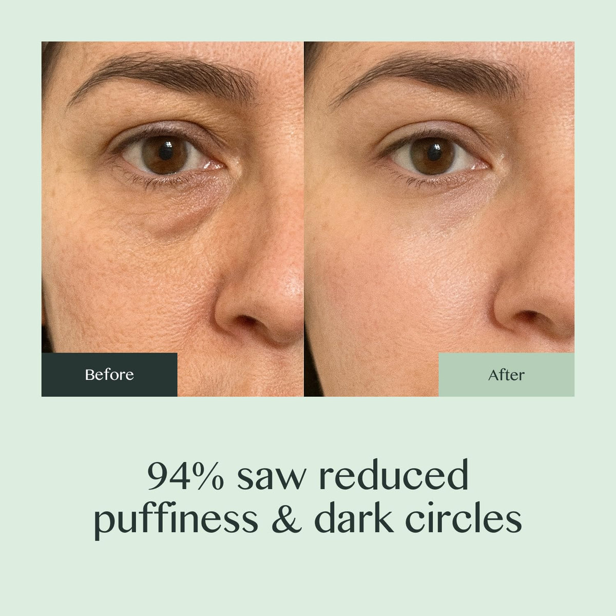 OURAGLOW Caffeine Eye Cream with Cooling Tip & Moonstone - Under Eye Cream for Dark Circles, Puffiness & Wrinkles - Retinol & Peptides (Fragrance-Free)