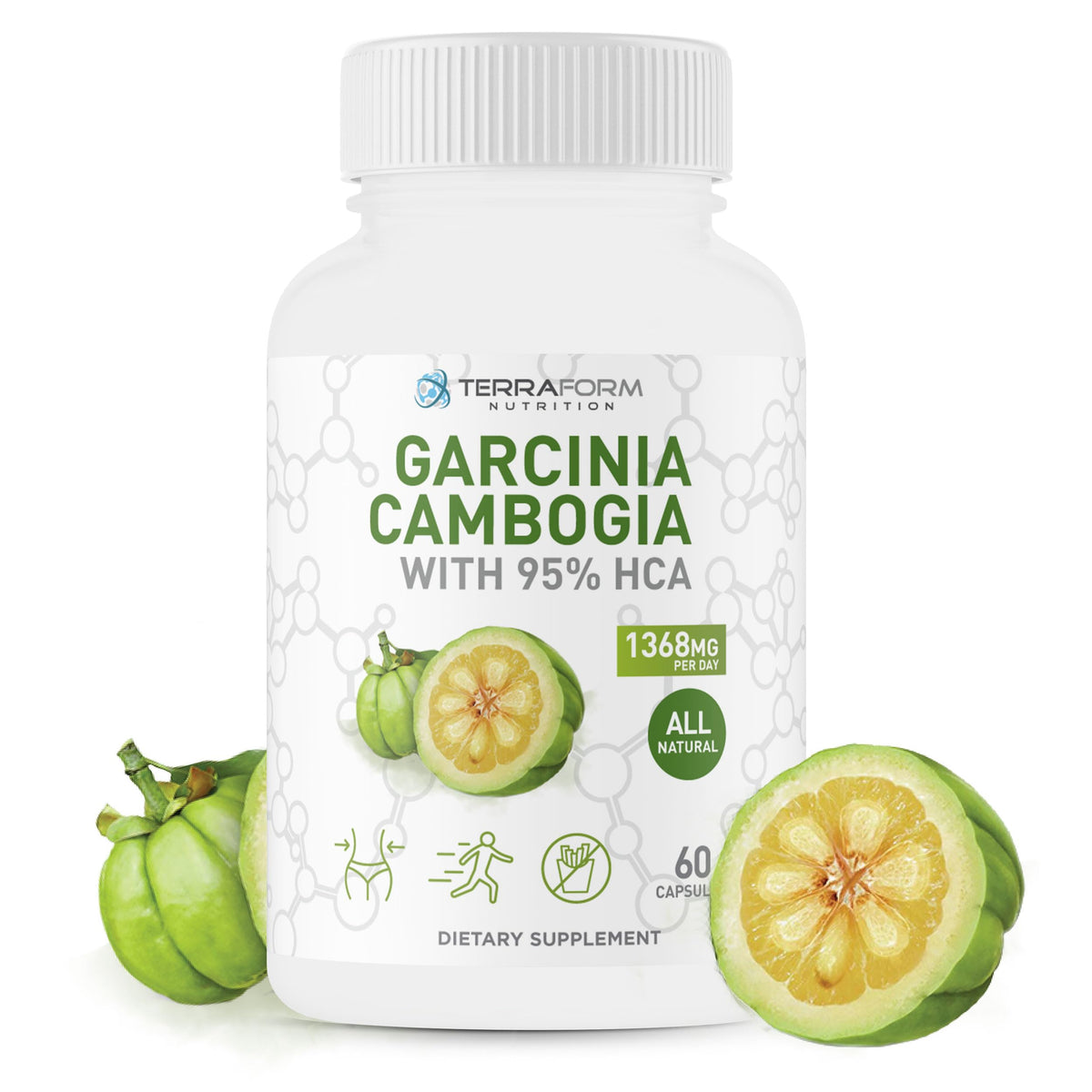 100% Pure Garcinia Cambogia Extract – 95% Natural HCA 1368mg per Serving – Fast Weight Loss Support, All-Natural Appetite Suppressant – for Men & Women - 30 Servings