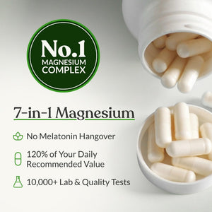 BIOptimizers Magnesium Breakthrough Supplement with 500mg - 7 Forms of Magnesium: Glycinate, Malate, Citrate, and More - Natural Support for Sleep and Cognitive Function -90 Capsules- Calming Vitamins BIOptimizers buy supplements Au