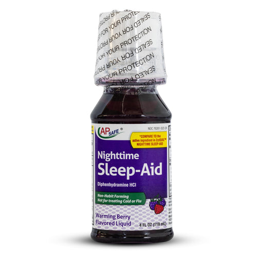APSAFE Nighttime Sleep-Aid Liquid for Adults,