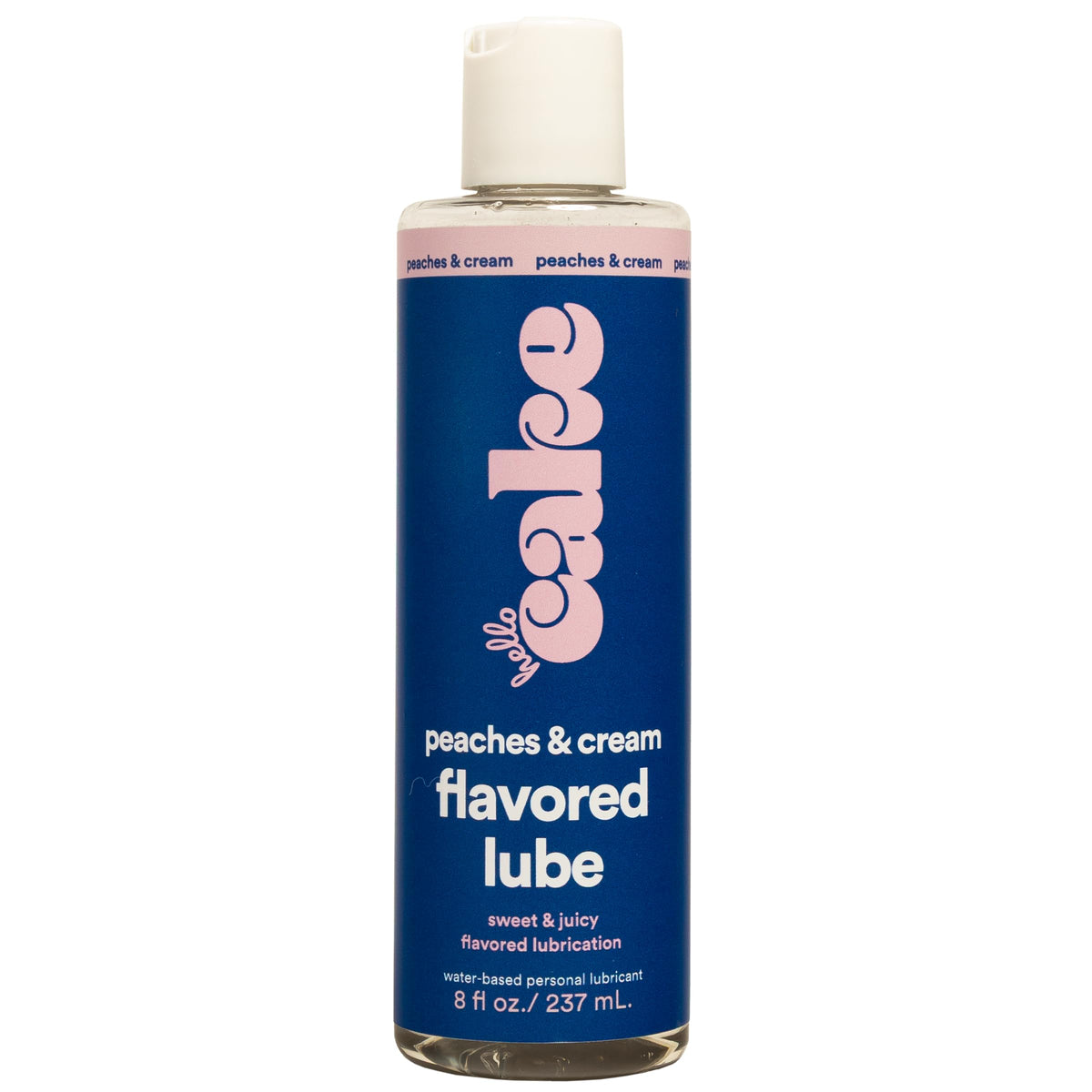 Hello Cake Peaches & Cream Flavored Personal Lubricant, 8 fl oz